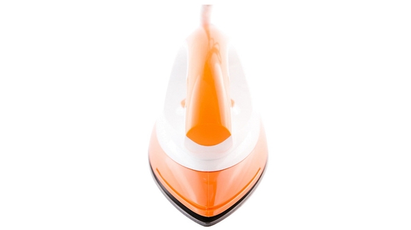 Bàn ủi khô Sunhouse SHDI1070 màu cam có mặt đế chống dính Teflon lướt êm, không làm mòn sợi vải