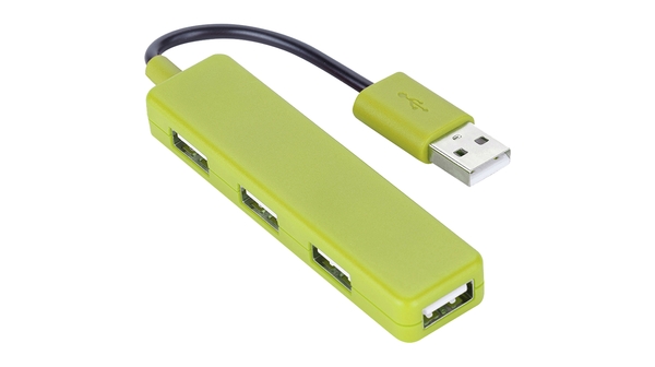 Bộ chia USB Elecom U2H-SN4BGN màu xanh lá