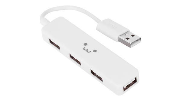 Bộ chia USB Elecom U2H-SN4BF2WH màu trắng