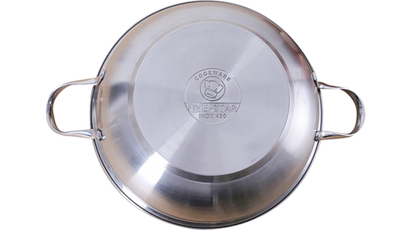 Nồi lẩu Inox Fivestar 26CM W26-3DG dùng được trên bếp gas, bếp hồng ngoại và bếp từ