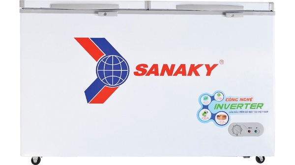 Tủ đông Sanaky Inverter 305 lít VH-4099A3n mặt chính diện