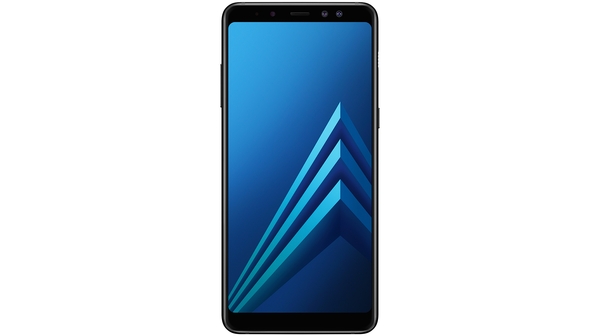 Điện thoại Samsung Galaxy A8+ 2018 màu đen mặt trước