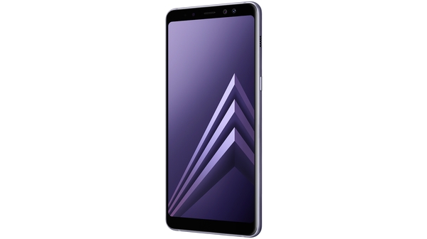 Điện thoại Samsung Galaxy A8+ 2018 màu tím bên phải