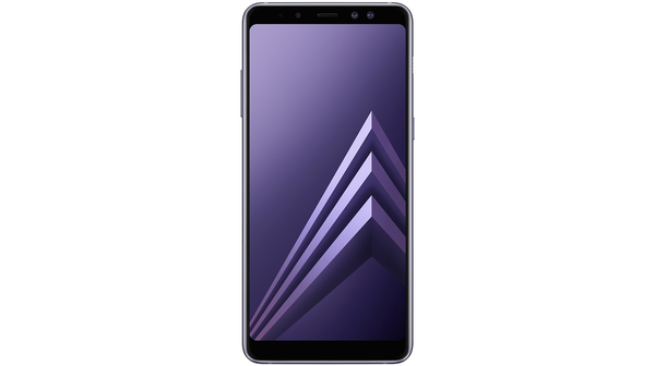Điện thoại Samsung Galaxy A8+ 2018 màu tím mặt trước