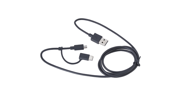 Cáp 2 trong 1 Type-c và Micro-usb Energizer HT 1.2m C11UBX2CFBK4 màu đen với chuẩn kết nối USB 2.0