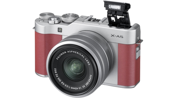 Máy Ảnh Mirrorless Fujifilm X-A5 ống kính XC 15-45mm màu hồng đèn flash
