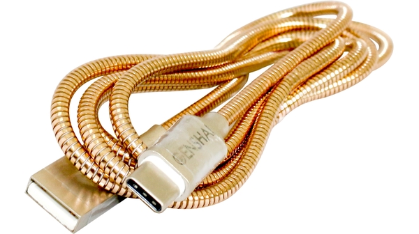 Cáp sạc Genshai Type-C GT10 1m với chuẩn kết nối Type-C