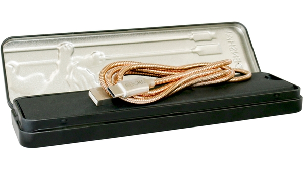 Cáp sạc Genshai Type-C GT10 1m có lõi dây đồng nguyên chất mạ bạc