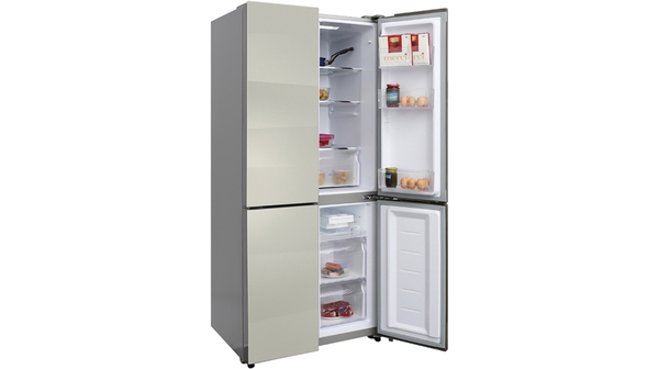 Tủ lạnh Aqua Inverter 456 lít AQR-IG525AM(SG) mặt nghiêng phải