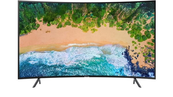 Smart tivi màn hình cong Samsung 55 inch UA55NU7300KXXV mặt trước