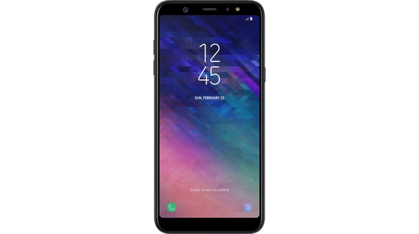 Điện thoại Samsung Galaxy A6 màu đen (2018) mặt trươc1