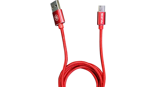 Cáp 90PAI Type-C PS-17 có dây dài 1.2m được làm từ chất liệu vỏ nhôm