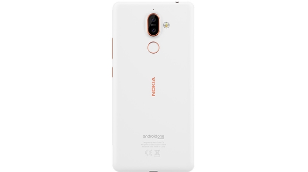 Nokia 7 Plus màu bạc mặt lưng