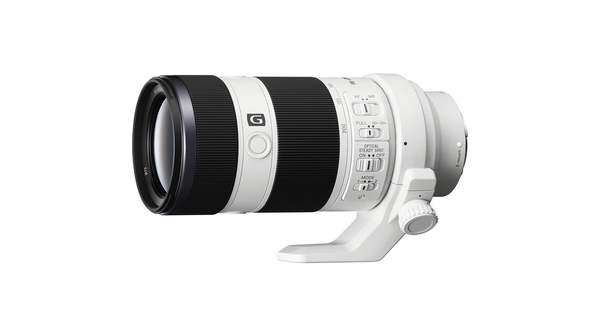 Ống kính máy ảnh Sony ngàm E SEL70200G AE mặt trước
