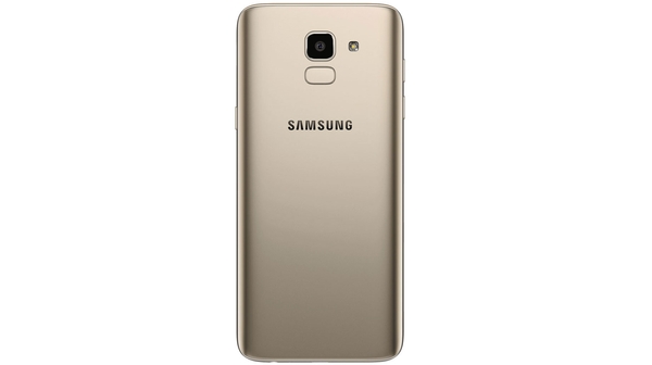 Điện thoại Samsung Galaxy J6 (2018) màu vàng mặt sau