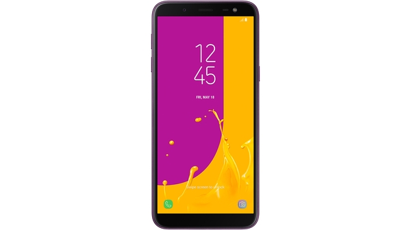 Điện thoại Samsung Galaxy J6 (2018) màu tím mặt trước