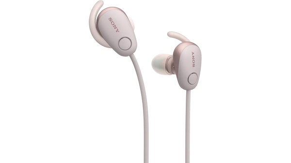 Tai nghe Sony WI-SP600N/PME màu hồng với tính năng chống ồn kỹ thuật số