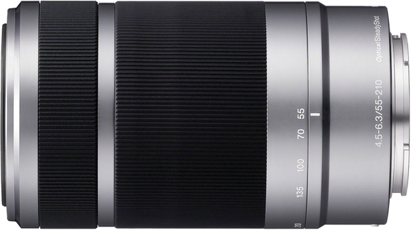 Ống kính máy ảnh Sony NEX SEL55210 màu bạc chính hãng tại Nguyễn Kim