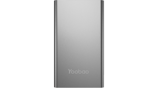 Pin sạc dự phòng Yoobao PL5 màu xám mặt chính diện
