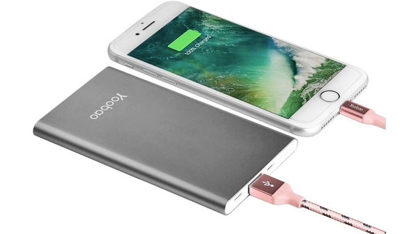 Pin sạc dự phòng Yoobao PL5 màu xám có tuổi thọ pin cho điện thoại