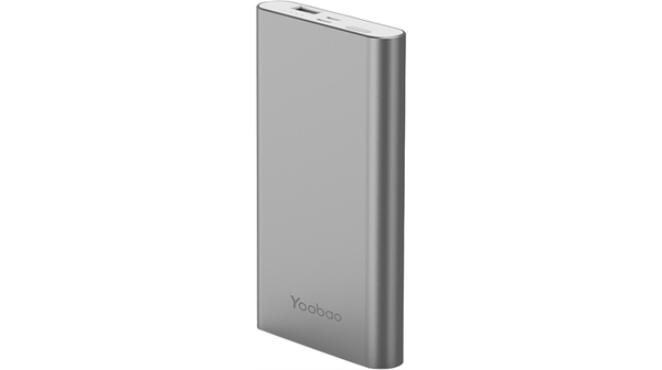 Pin sạc dự phòng Yoobao PL10 màu xám có dung lượng 10.000 mAh