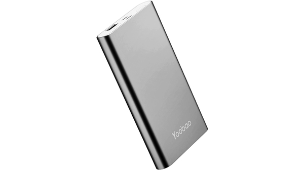 Pin sạc dự phòng Yoobao PL10 màu xám có thiết kế nhỏ gọn