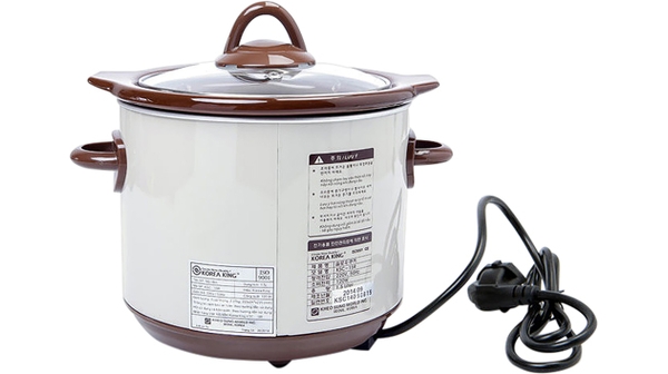 Nồi tiềm Korea King KSC-15R được trang bị hệ thống truyền nhiệt với công suất 120W