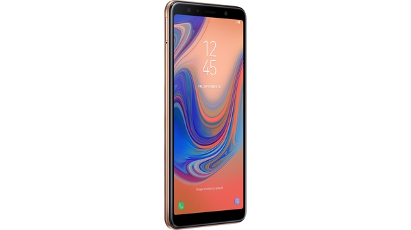 Samsung Galaxy A7 (2018) màu vàng hỗ trợ tối đa 512 GB