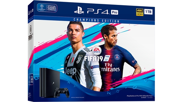Máy chơi game Sony Playstation 4 Pro + đĩa FIFA19 Champions giá ưu đãi tại Nguyễn Kim