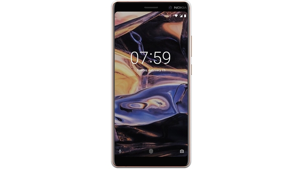 Nokia 7 Plus màu bạc với ngoại hình mạnh mẽ