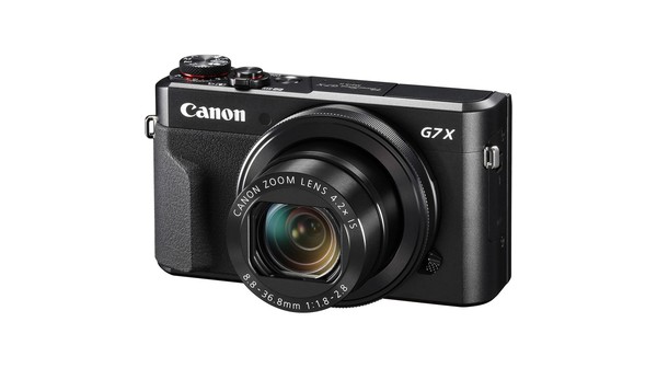 Máy ảnh Canon Powershot G7X MKII mặt nghiêng