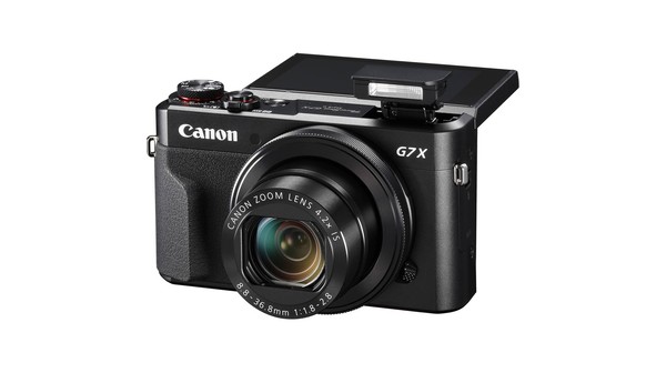 Máy ảnh Canon Powershot G7X MKII mặt nghiêng