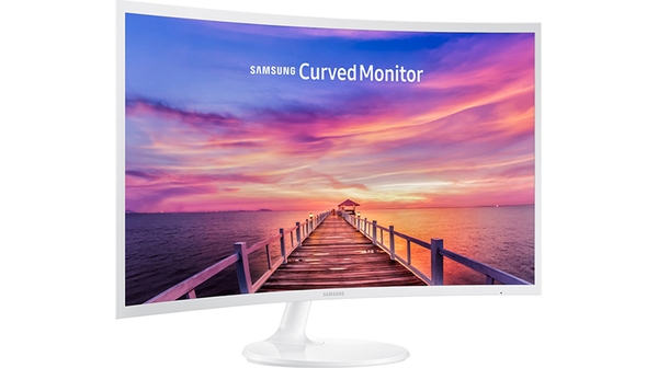 Màn hình máy tính Samsung LC32F391FWEXXV mặt nghiêng trái