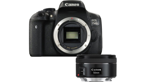 Máy Ảnh Canon EOS 77D Body + Ống Kính Máy Ảnh Canon EF50mm F/1.8 STM