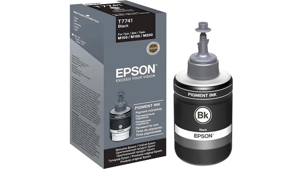 Mực in phun EPSON C13T774100 đen được làm từ chất liệu cao cấp, bền màu