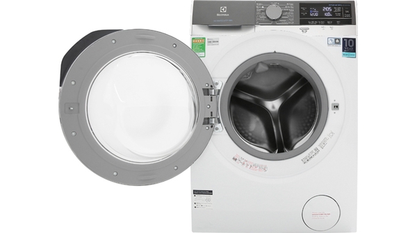 Máy giặt Electrolux Inverter 10 kg EWF1023BEWA mặt chính diện cửa lồng giặt mở