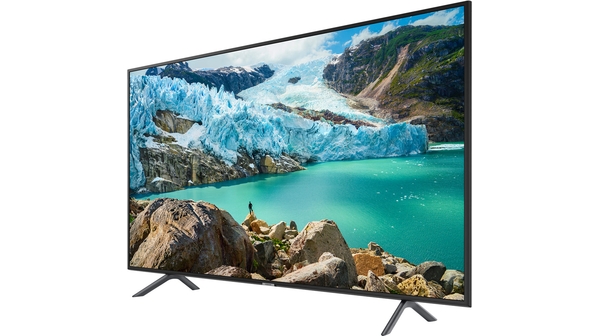 Smart Tivi Samsung 4K 70 inch UA70RU7200KXXV mặt nghiêng trái