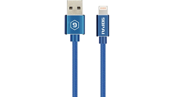 Cáp Lightning USB 90Pai PS-16 1.2m (Xanh dương)