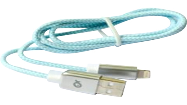 Cáp Poss 1m Lightning/USB-A Tresse Bleu PSL-1TBU