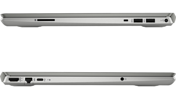 Laptop HP Pavilion 15-CS3015TU i5-1035G1 15.6 inch 8QP15PA mặt cạnh bên, cổng kết nối