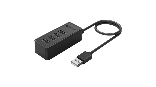 Bộ chia USB Hub 4 cổng USB 2.0 Orico W5P-U2-30-BK (Đen)