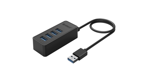 Bộ chia USB Hub 4 cổng USB 3.0 Orico W5P-U3-30-BK (Đen) cho kết nối đa thiết bị