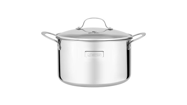 Nồi inox cao cấp 3 lớp đáy liền Tri-max 20cm chính diện