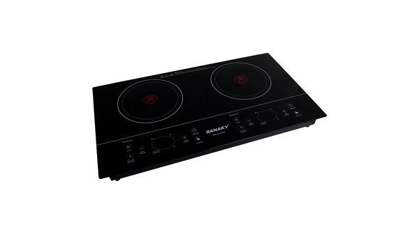 Bếp hồng ngoại Sanaky SNK-201HGW góc nghiêng trái