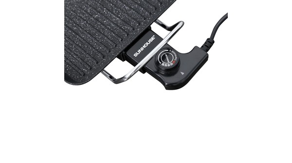 Bếp nướng điện Sunhouse SHD4607 nút xoay điều chỉnh nhiệt độ