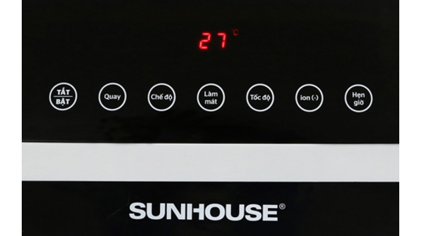 Quạt điều hòa Sunhouse SHD7727 bảng điều khiển