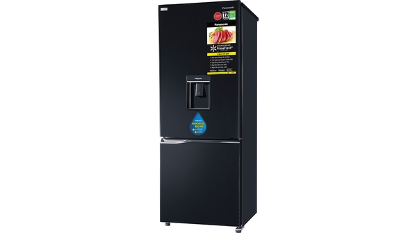 Tủ lạnh Panasonic Inverter 253 lít NR-BV280WKVN mặt nghiêng trái
