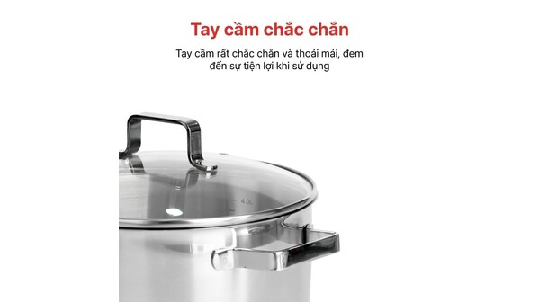 Bộ nồi Inox Happy Cook Milan HC-06MLGX giá rẻ tại Nguyễn Kim
