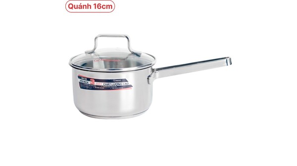 Bộ nồi Inox Happy Cook Milan HC-06MLGX giá rẻ tại Nguyễn Kim