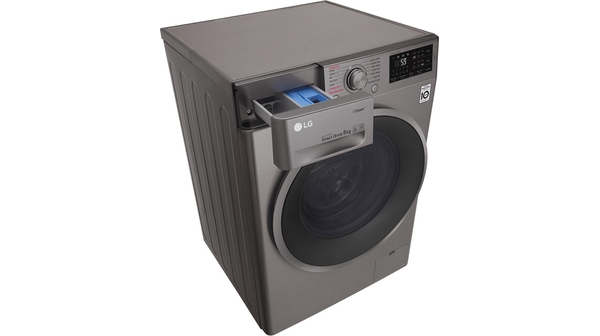 Máy giặt LG Inverter 8 kg FC1408S3E mặt nghiêng phải